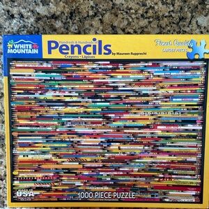 White Mountain Vibrant Pencils 1000-Piece Puzzle